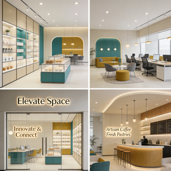 Picture of Commercial Space Interior Decoration Design - Brand-Oriented Style & Lighting for Stores/Cafes/Offices
